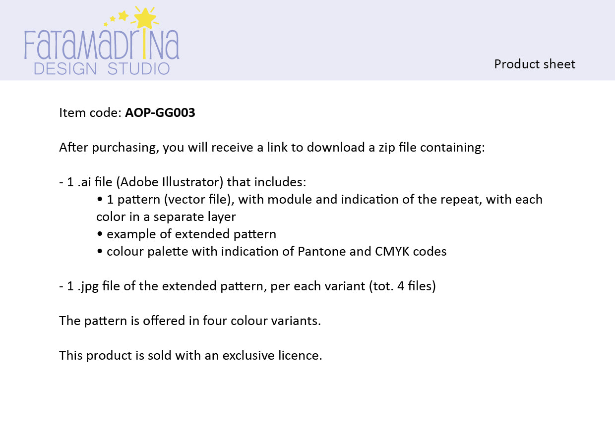 Grafica Pattern - Fiorellini geometrici