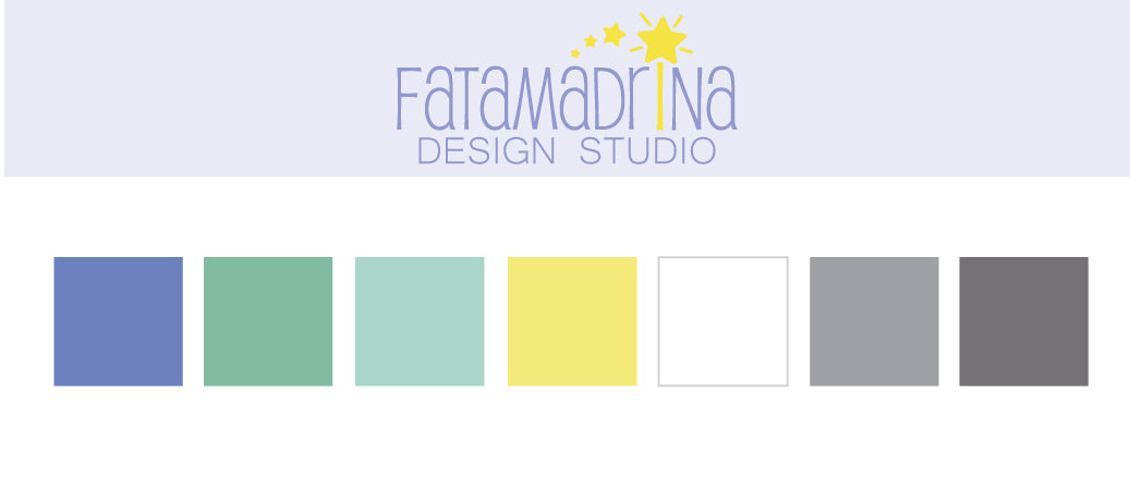 Matching graphics - Cute stylised peacock