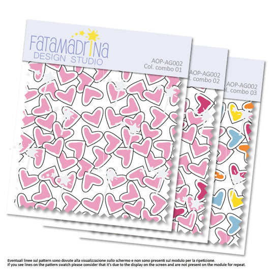 Pattern - Stylized hearts