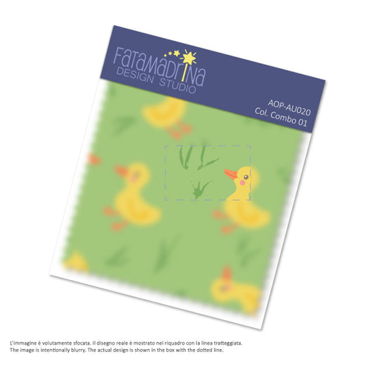 Pattern vettoriale - Anatroccoli sul prato