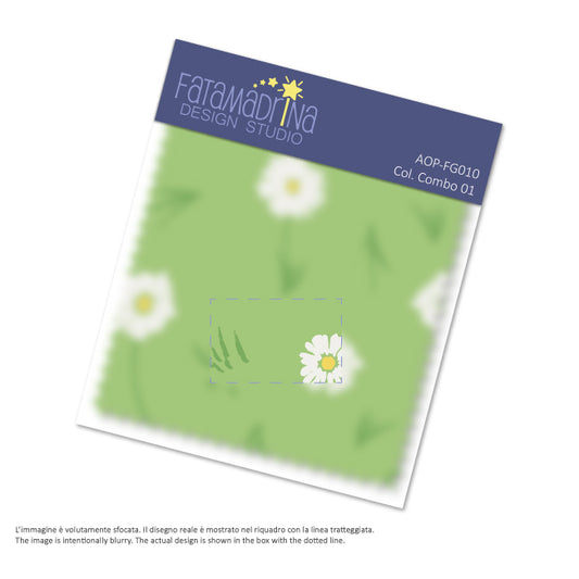 Pattern vettoriale - Margheritine nel prato