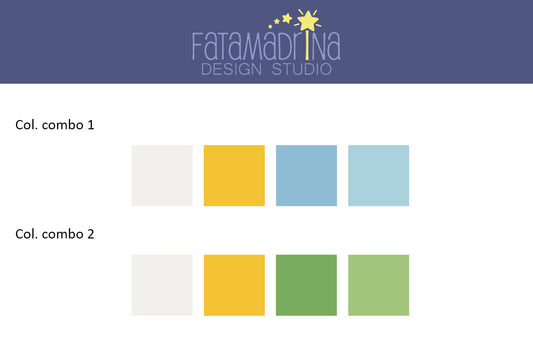 Pattern vettoriale - Margheritine su quadretti