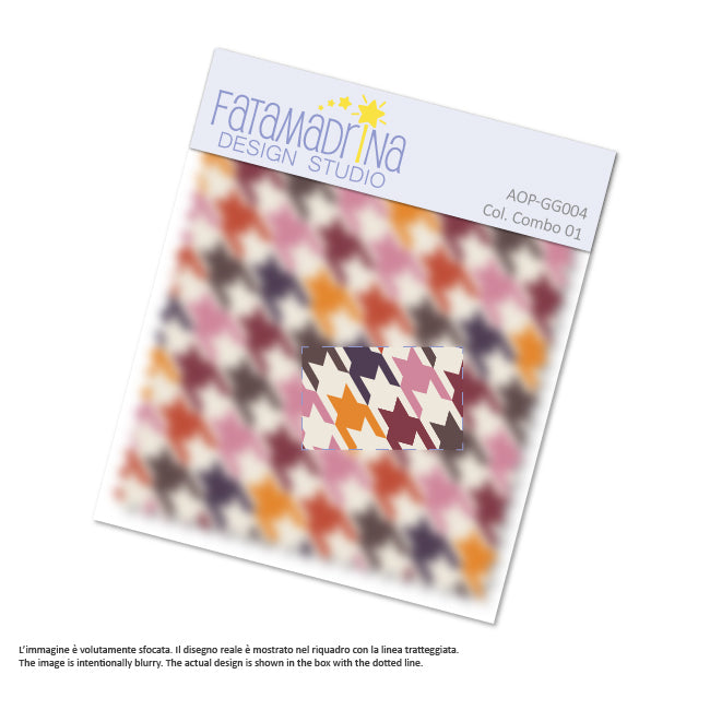 Pattern vettoriale - Pied-de-poule multicolore