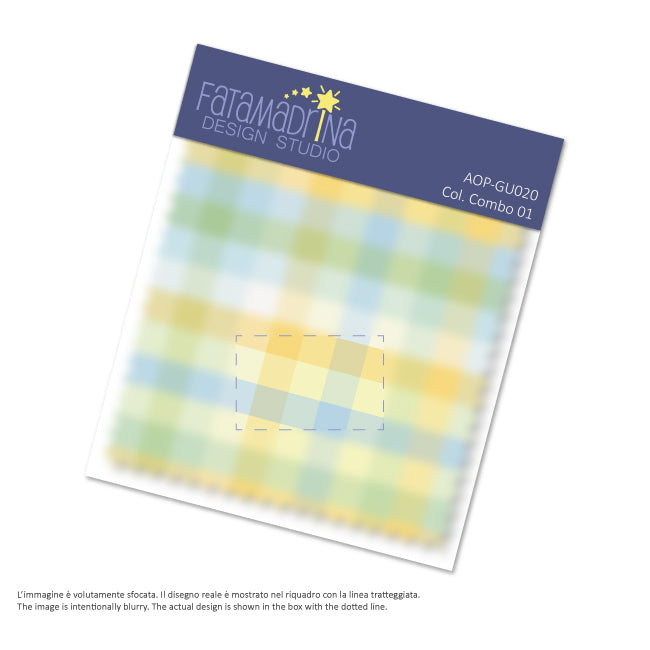 Pattern vettoriale - Quadretti Vichy multicolore