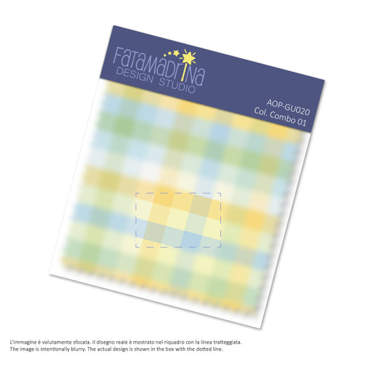 Pattern vettoriale - Quadretti Vichy multicolore