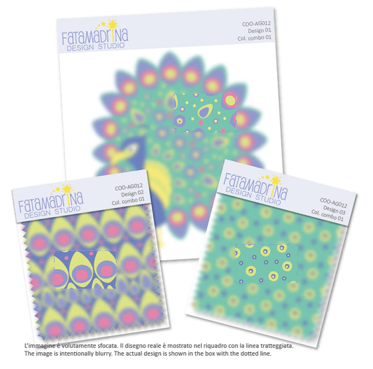 Matching graphics - Peacock in brilliant colours