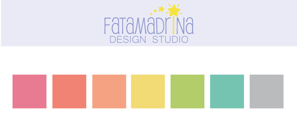 Coordinato di grafiche vettoriali - Farfalle colorate