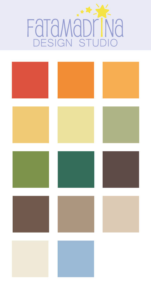 Matching graphics - Autumn in the woods