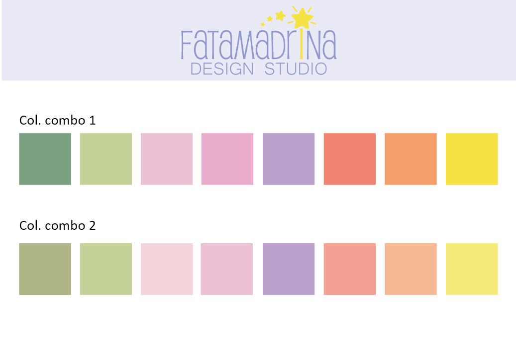 Pattern digitali coordinati - Beautiful bouquet