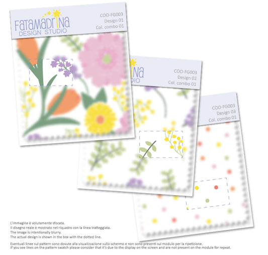 Pattern digitali coordinati - Beautiful bouquet
