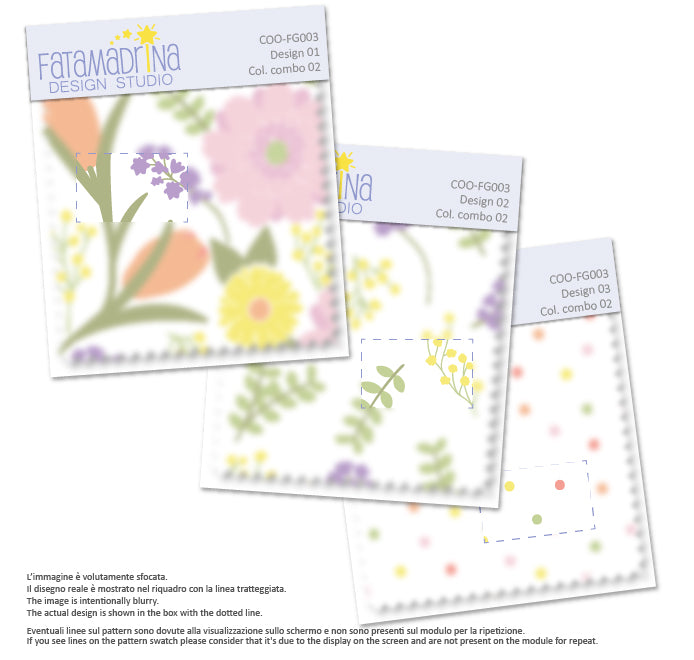 Pattern digitali coordinati - Beautiful bouquet