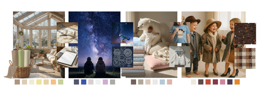 Moodboards for FW 26-27 kidswear trends