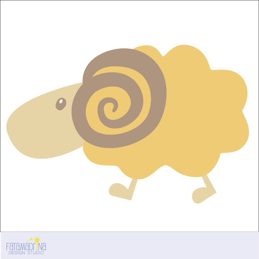 Simpatica grafica del segno zodiacale Ariete