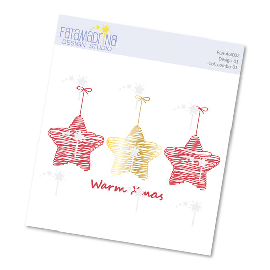 Illustration - Three Christmas stars