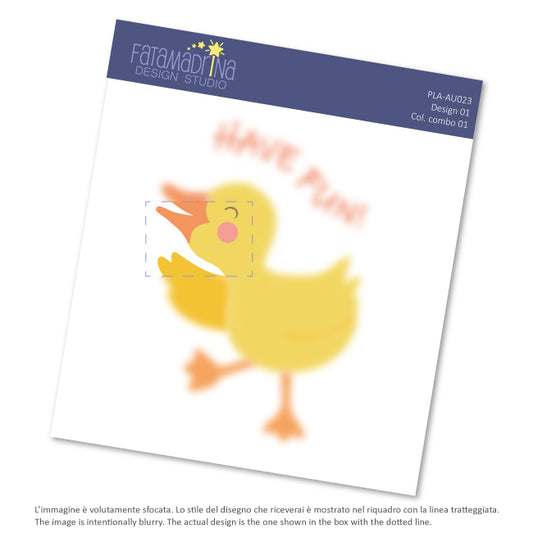 Grafica vettoriale - Anatroccolo giallo