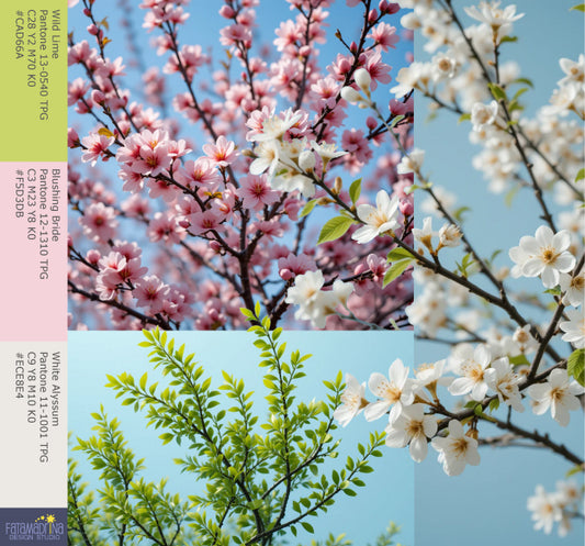 Moodboard with colour palette